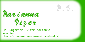 marianna vizer business card